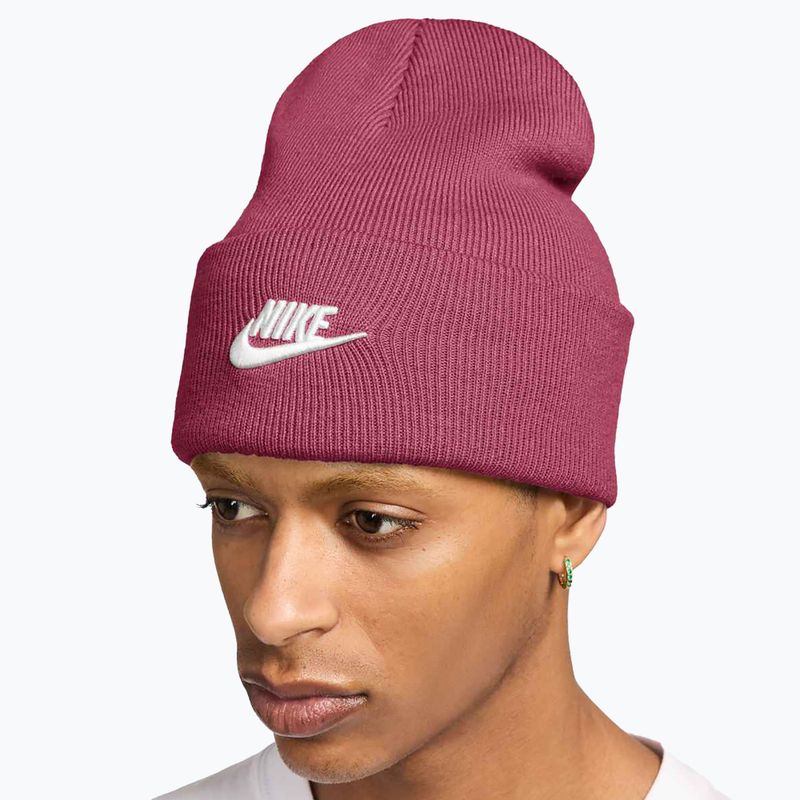 Шапка зимова Nike Peak Futura Beanie sweet beet/white 8