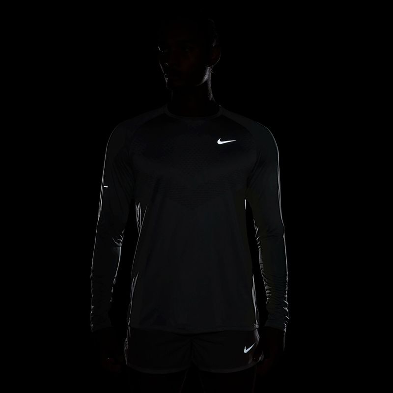 Лонгслів для бігу чоловічий Nike Stride Dri-Fit ADV Smoke Grey 7