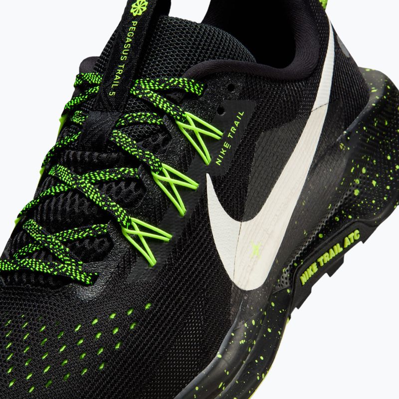 Кросівки для бігу чоловічі Nike Pegasus Trail 5 black/volt ice/phantom 7