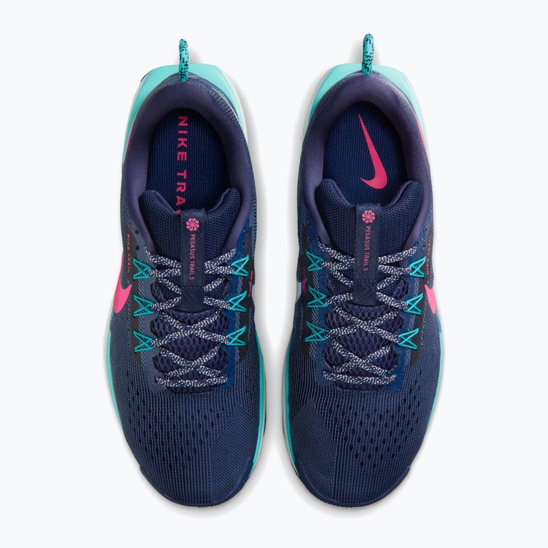Кросівки для бігу чоловічі Nike Pegasus Trail 5 midnight navy/dusty cactus/hyper pink 10