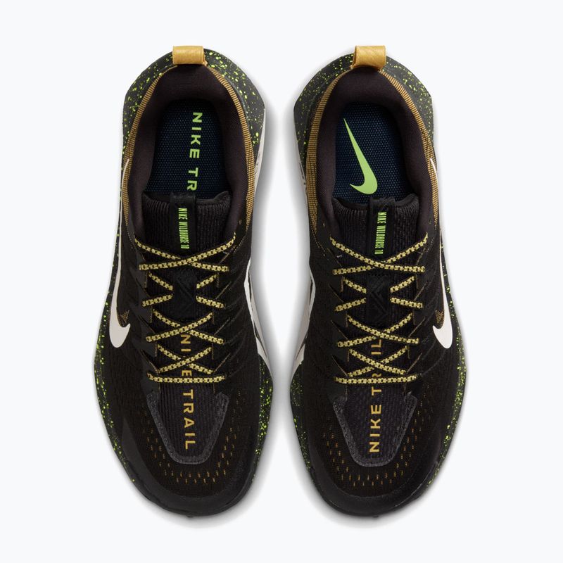 Кросівки для бігу чоловічі Nike Wildhorse 10 black/peat moss/volt ice/phantom 7