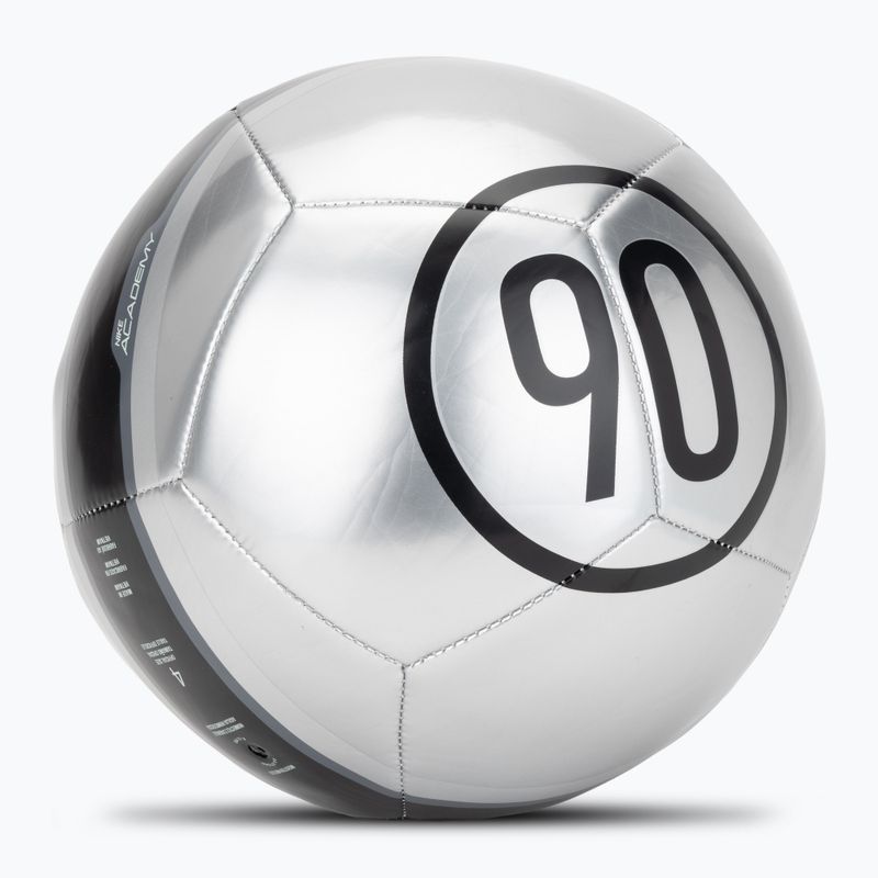 М'яч футбольний Nike Academy T90 Metallic '26 metallic silver/black/black розмір 4 2