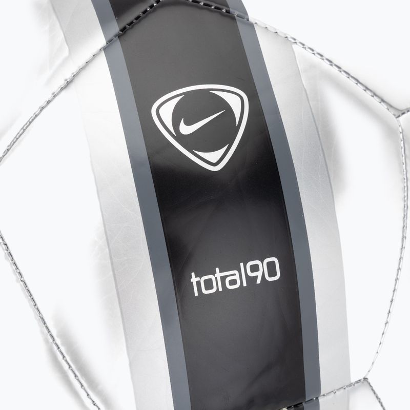 М'яч футбольний Nike Academy T90 Metallic '26 metallic silver/black/black розмір 4 3