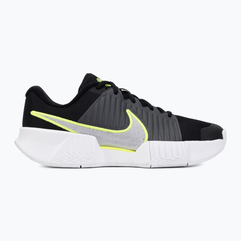 Кросівки тенісні чоловічі Nike GP Challenge Pro black/anthracite/volt 2
