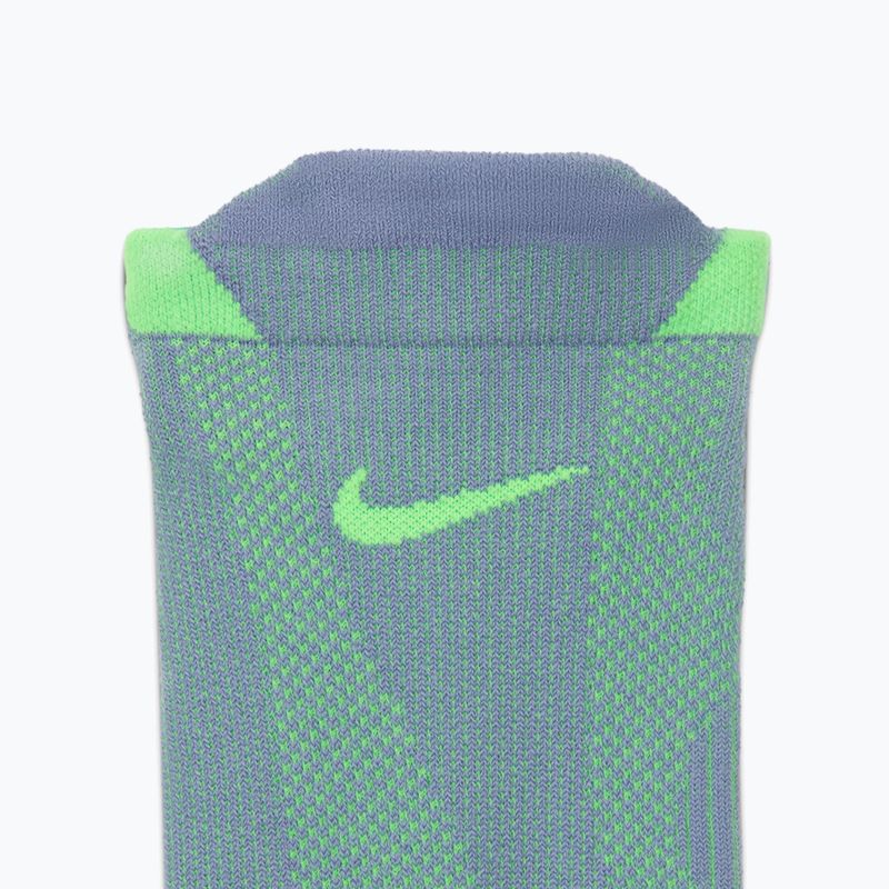 Шкарпетки Nike Running Lightweight No-Show Iron purple/voltage green/voltage green 4