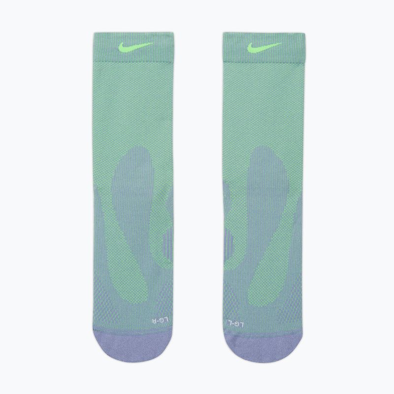 Шкарпетки Nike Running Lightweight Crew iron purple/voltage green/voltage green 2