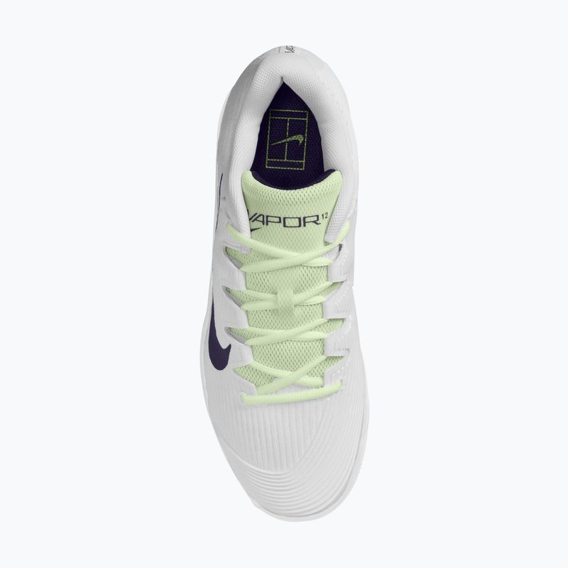 Кросівки тенісні чоловічі Nike Vapor 12 white/volt tint/dark raisin 13