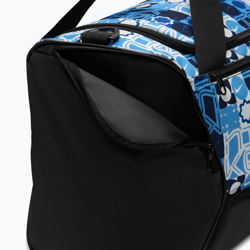 Тренувальна сумка Nike Brasilia 9.5 Aop 60 l university blue/black/white 9