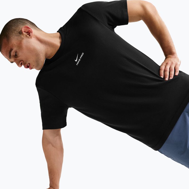 Футболка для тренувань чоловіча Nike Pro Dri-Fit black/white 6