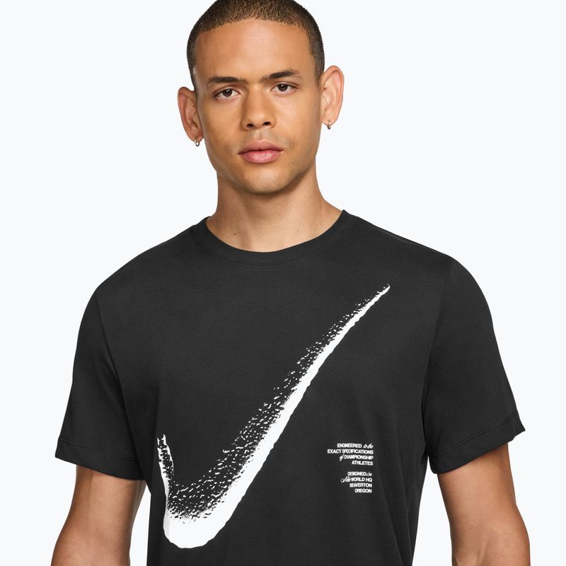 Футболка для тренувань чоловіча Nike HBR Dri-FIT black/white 3