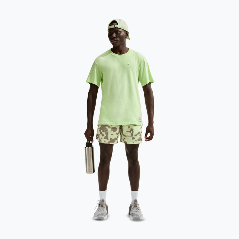 Футболка для тренувань чоловіча Nike N.A.C light liquid lime 2