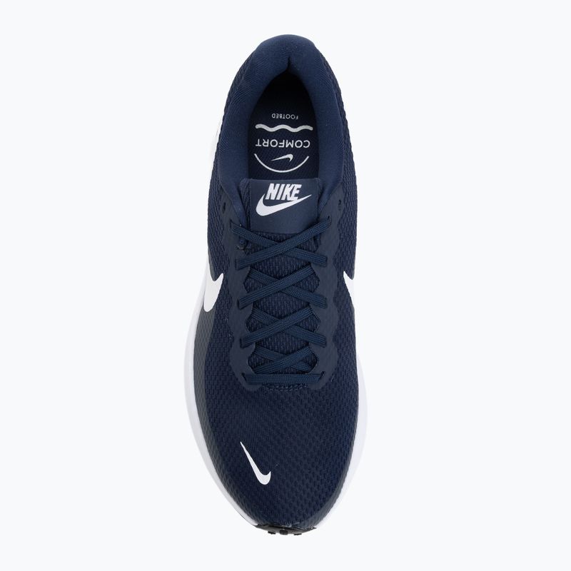 Чоловічі бігові кросівки Nike Revolution 8 midnight navy/white/black/pure platinum 5