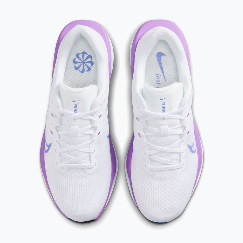 Кросівки для бігу жіночі Nike Quest 6 white/black/bright violet/sapphire 5