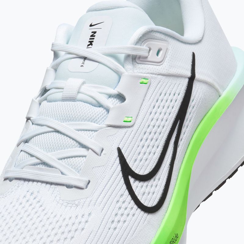 Чоловічі бігові кросівки Nike Quest 6 white/green strike/glacier blue/black 8