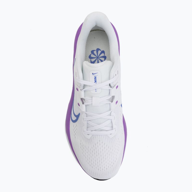 Кросівки для бігу жіночі Nike Quest 6 white/black/bright violet/sapphire 5