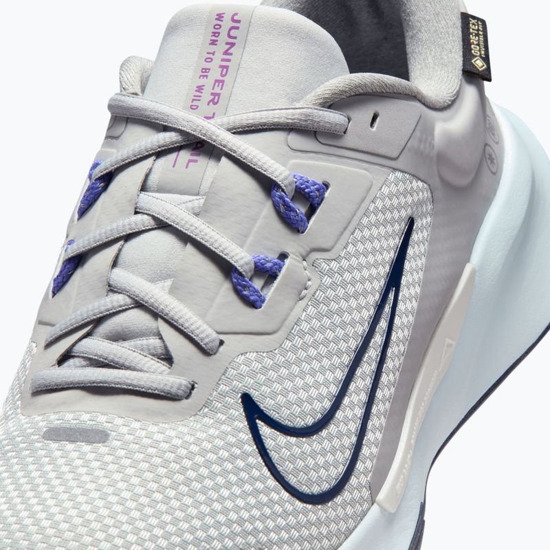 Кросівки для бігу чоловічі Nike Juniper Trail 2 GORE-TEX grey fog/sapphire/midnight navy 15