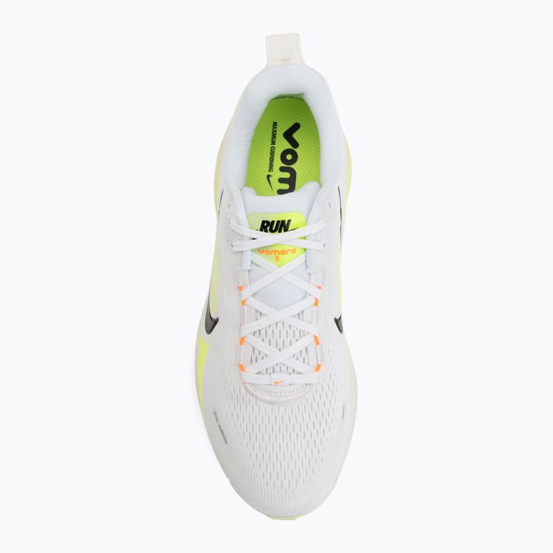 Кросівки для бігу чоловічі Nike Vomero 18 white/volt/barely volt/black 5