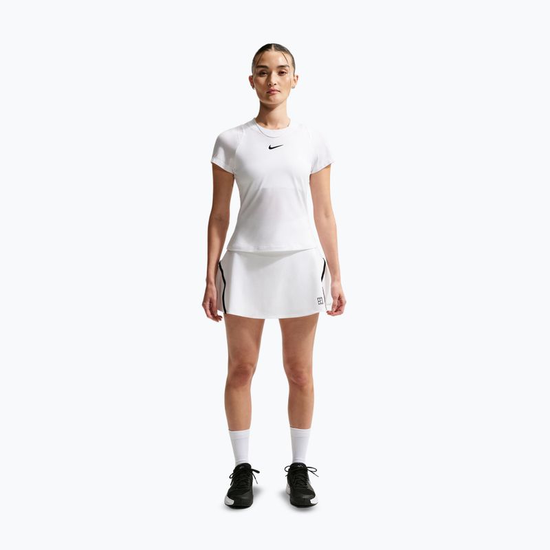 Спідниця тенісна Nike Court Advantage Dri-Fit High Waisted white/black 2