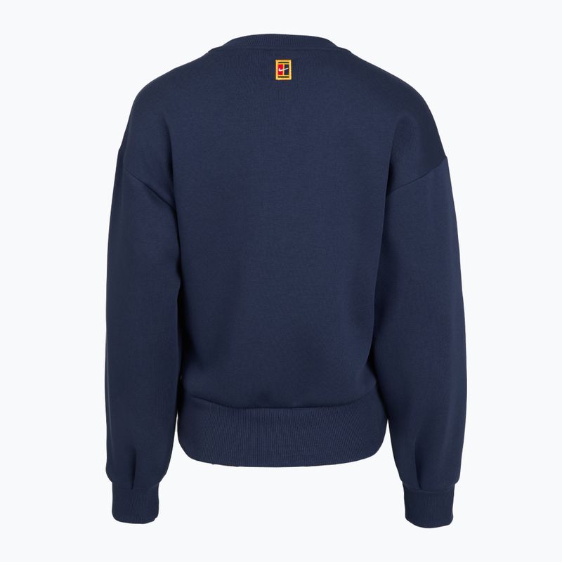 Кофта жіноча Nike Court Collection French Terry Crew Neck midnight navy/sail 5