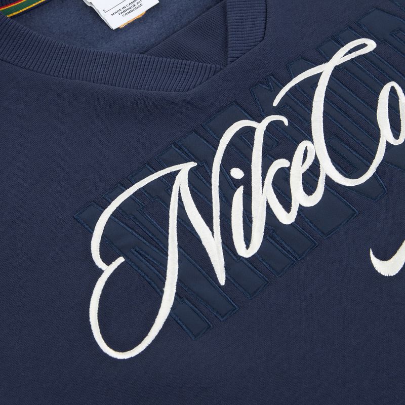 Кофта жіноча Nike Court Collection French Terry Crew Neck midnight navy/sail 6