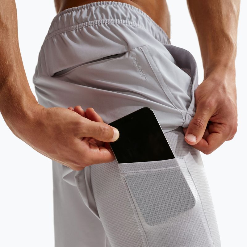 Чоловічі шорти Nike Unlimited 2in1 Dri-Fit 7" grey fog/grey fog/black/grey fog 7