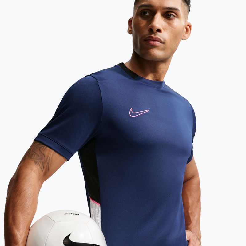 Футболка футбольна чоловіча Nike Academy Dri-Fit blue void/black/white/pinksicle 4