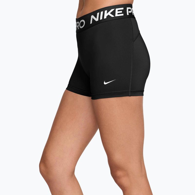 Шорти жіночі Nike Pro Mid-Rise Biker 3" black/white 3