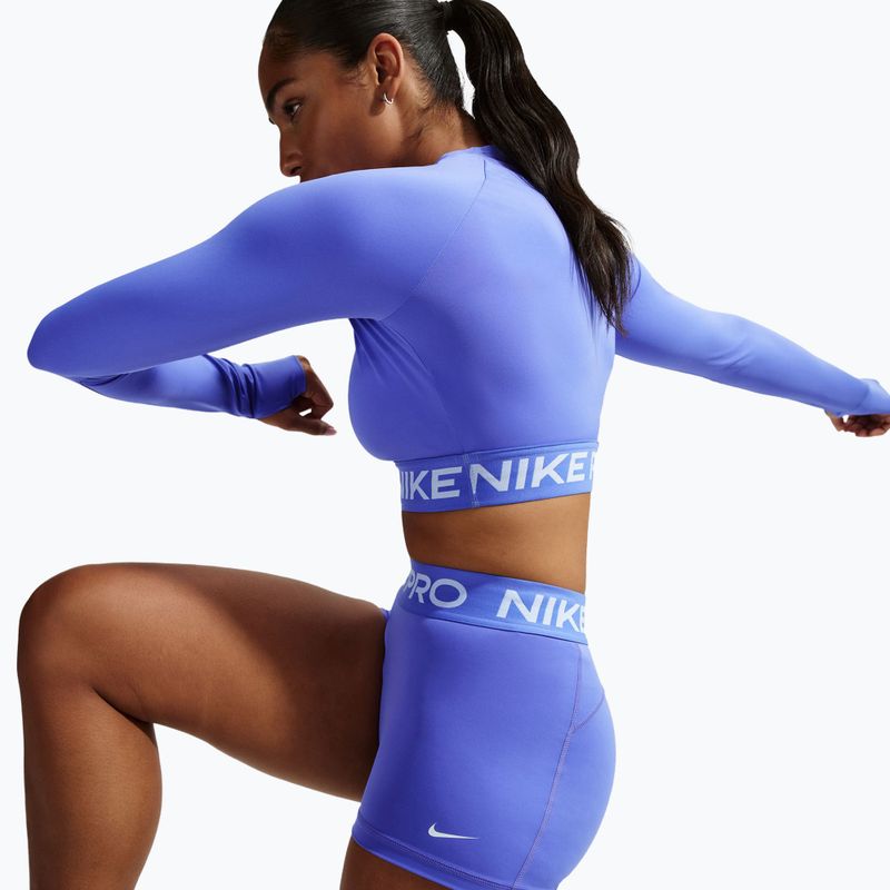Шорти жіночі Nike Pro Mid-Rise Biker 3" sapphire/white 5