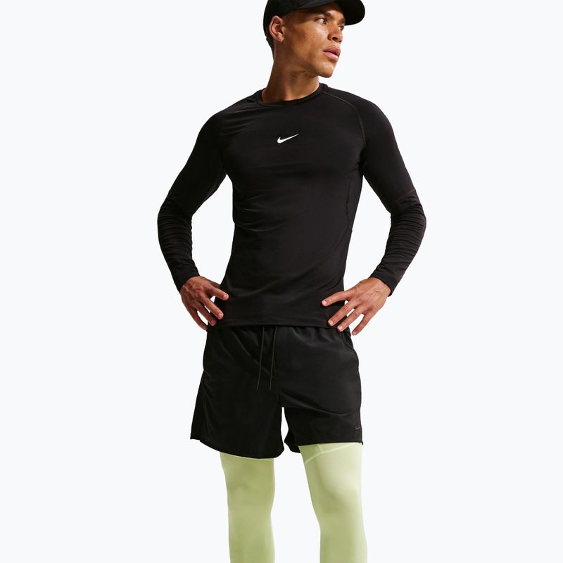 Чоловічі тренувальні легінси Nike Pro Dri-Fit Tight Fitness light liquid lime/black 5