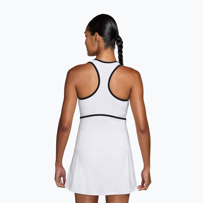 Футболка тенісна жіноча Nike Advantage Dri-Fit Tank white/black 2