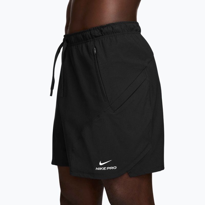 Чоловічі шорти Nike Pro Training Dri-Fit 6" black/black/white 3