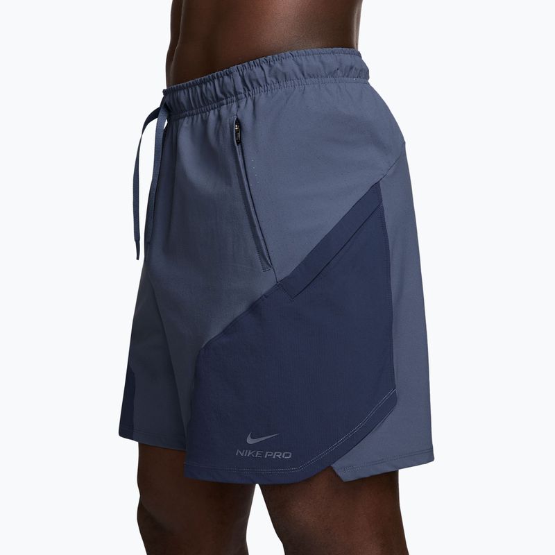 Spodenki męskie Nike Pro Training Dri-Fit 6" diffused blue/diffused blue 3