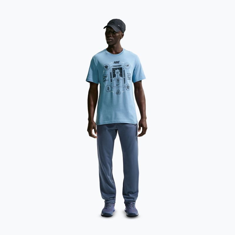 Чоловічі тренувальні штани Nike Therma-FIT Open Hem diffused blue/diffused blue/black 2