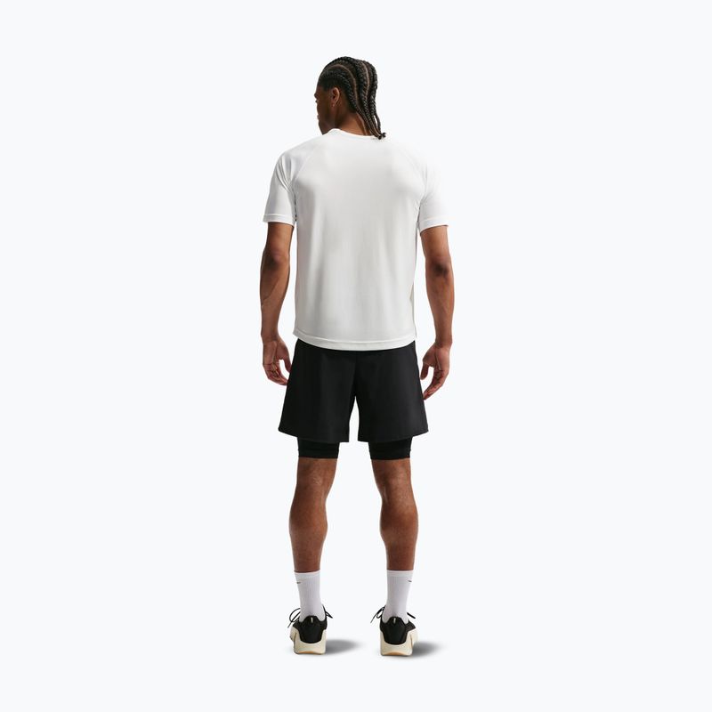 Футболка для тренувань чоловіча Nike Flex white/black 3