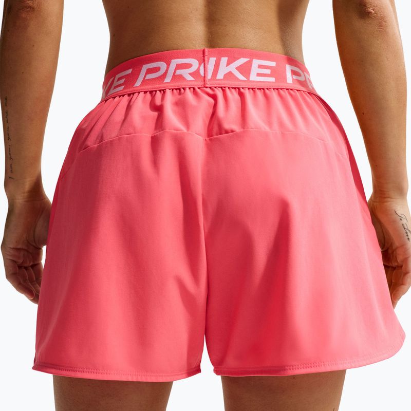 Жіночі тренувальні шорти Nike Pro Dri-Fit Mid-Rise Brief-Lined 3" sea coral/white 5