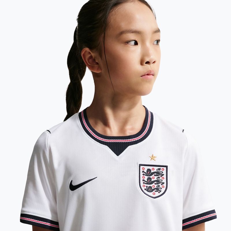 Футболка футбольна дитяча Nike England 2026 Stadium Home white/speed red/obsidian/obsidian 7