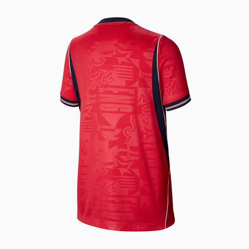 Футболка футбольна дитяча Nike England 2026 Stadium Away speed red/obsidian/white/obsidian 2