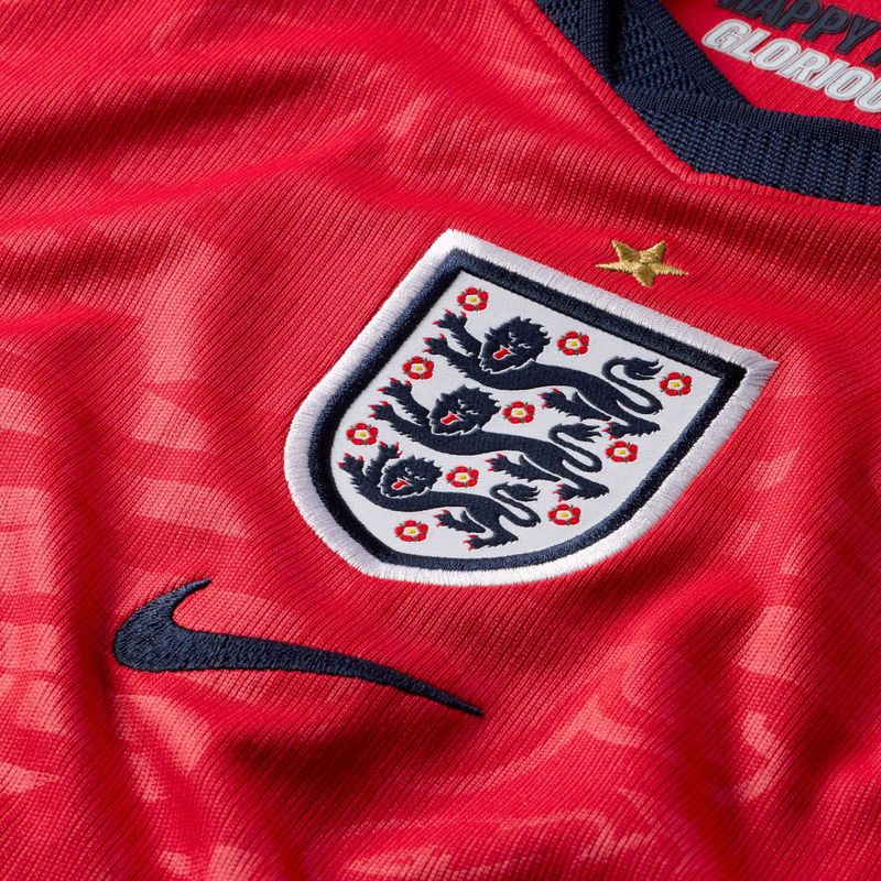 Футболка футбольна дитяча Nike England 2026 Stadium Away speed red/obsidian/white/obsidian 3