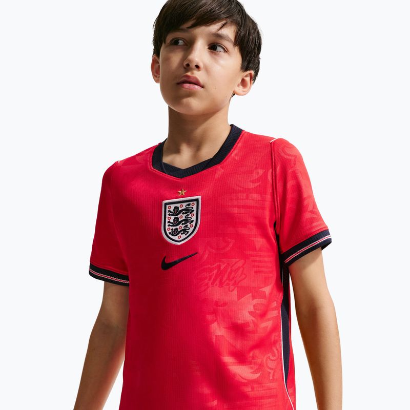 Футболка футбольна дитяча Nike England 2026 Stadium Away speed red/obsidian/white/obsidian 8