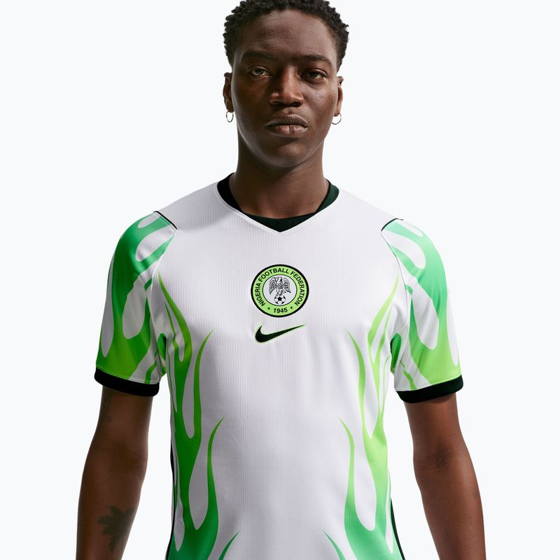 Футболка футбольна чоловіча Nike Nigeria 2026 Stadium Away white/green glow/black 4