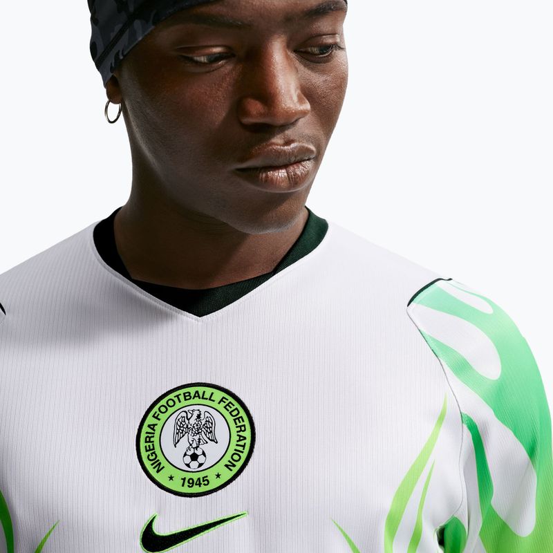 Футболка футбольна чоловіча Nike Nigeria 2026 Stadium Away white/green glow/black 5