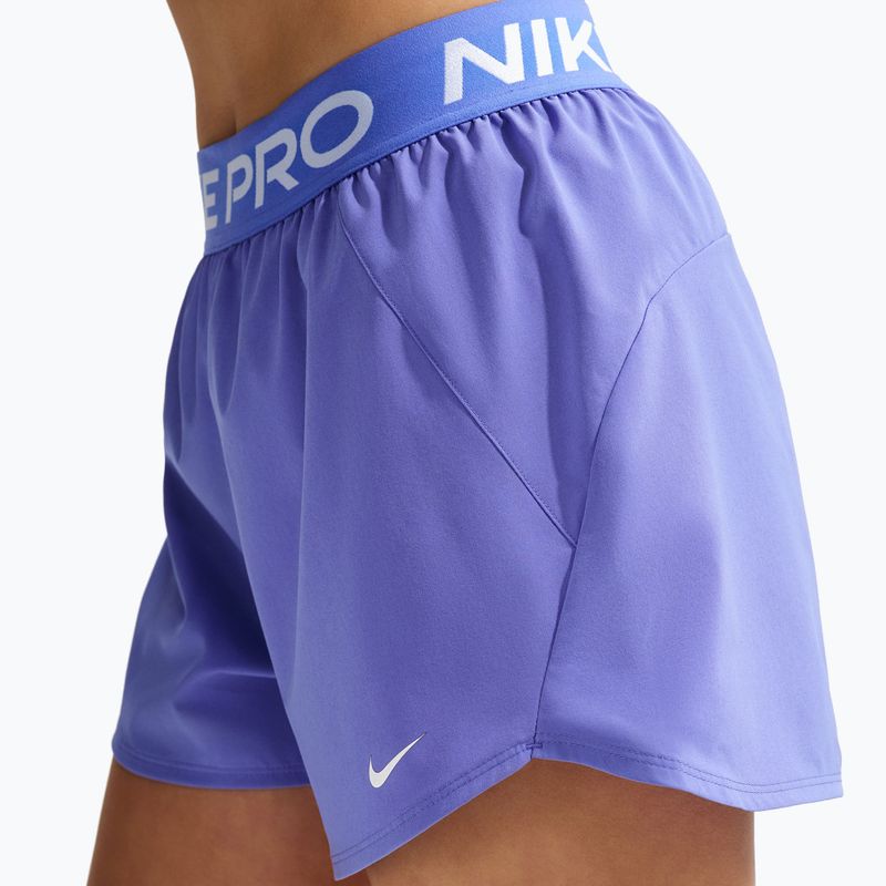 Шорти для тренувань жіночі Nike Pro Dri-Fit Mid-Rise Brief-Lined 3" sapphire/white 5