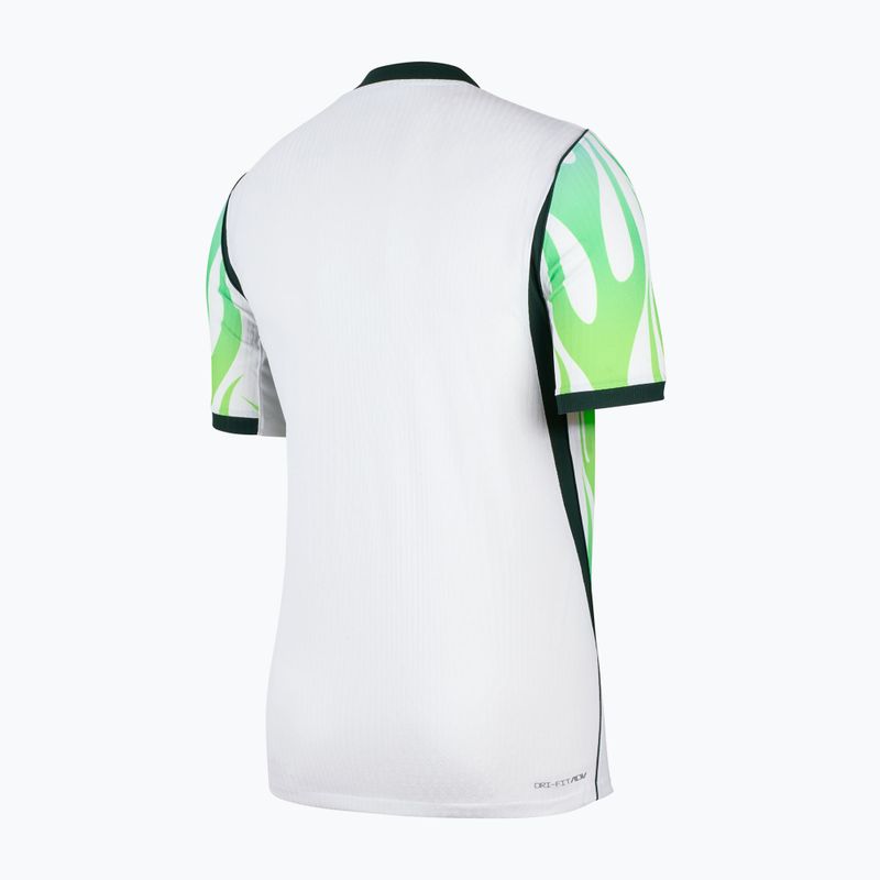 Футболка футбольна чоловіча Nike Nigeria 2026/27 Match Away white/green glow/black 2