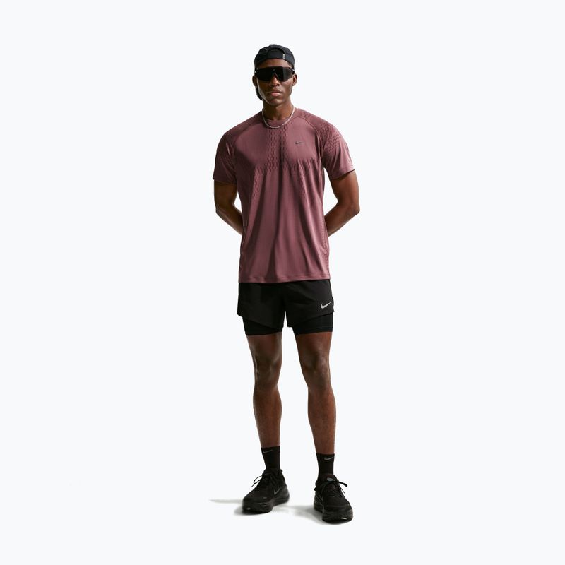 Чоловічі шорти для бігу Nike Stride Dri-Fit Hybrid 5" czarny 2