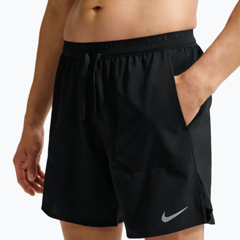Чоловічі бігові шорти Nike Stride Dri-Fit Brief-Lined 7" black
