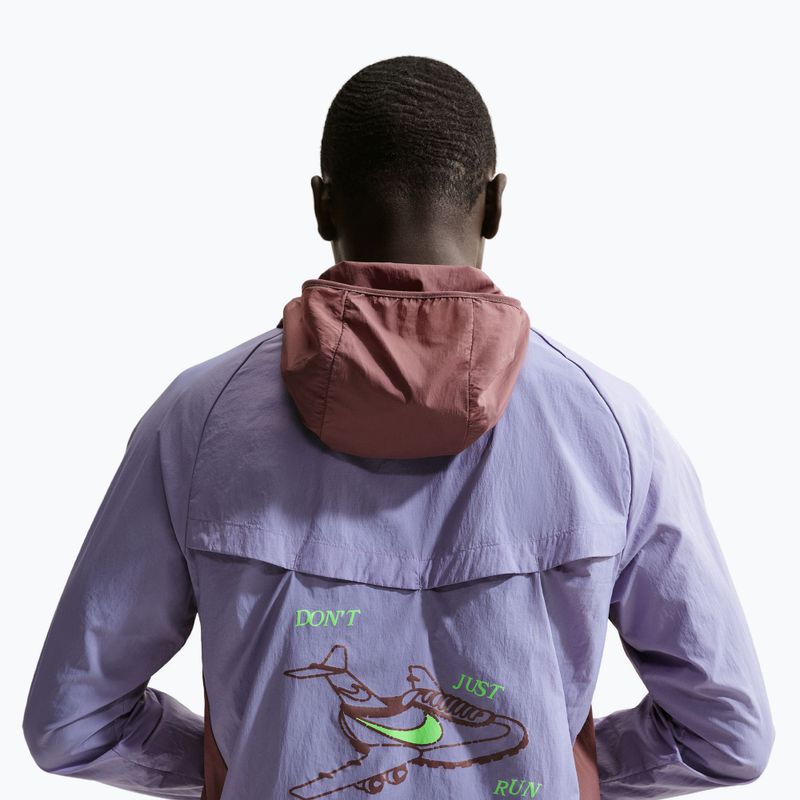 Куртка для бігу чоловіча Nike Fly Nike Stride iron purple/tattoo 4