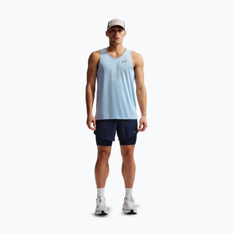 Чоловічі шорти для бігу Nike Stride Dri-Fit Hybrid 5" midnight navy 2