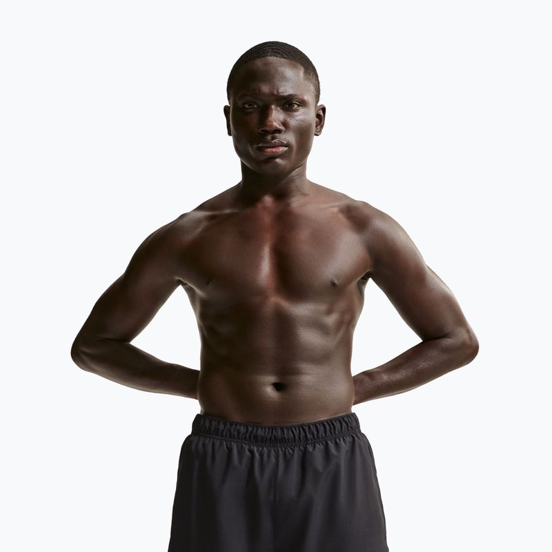 Spodenki męskie Nike Challenger Dri-Fit Brief-Lined 7" black/white 4