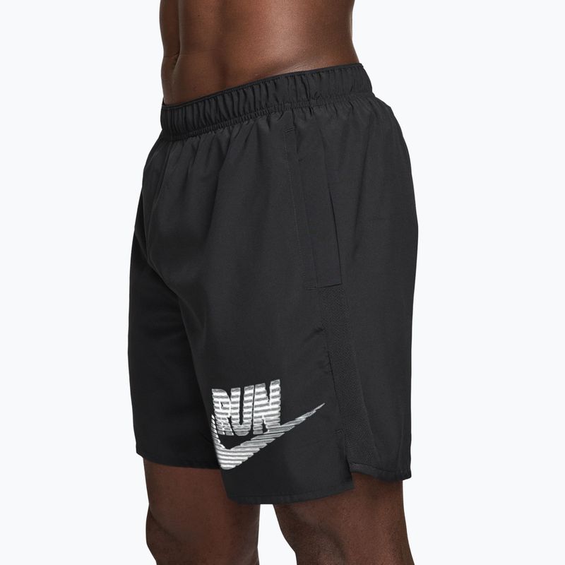 Чоловічі шорти Nike Challenger Dri-Fit Brief-Lined 7" black/white 5