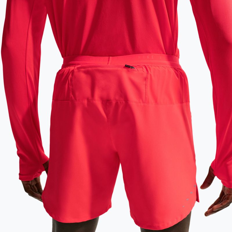 Чоловічі бігові шорти Nike Stride Dri-Fit Brief-Lined 7" light crimson 4